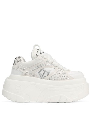 Naked Wolfe Fantasy Diamonds Sneakers Dame Hvide | DSW7351SR