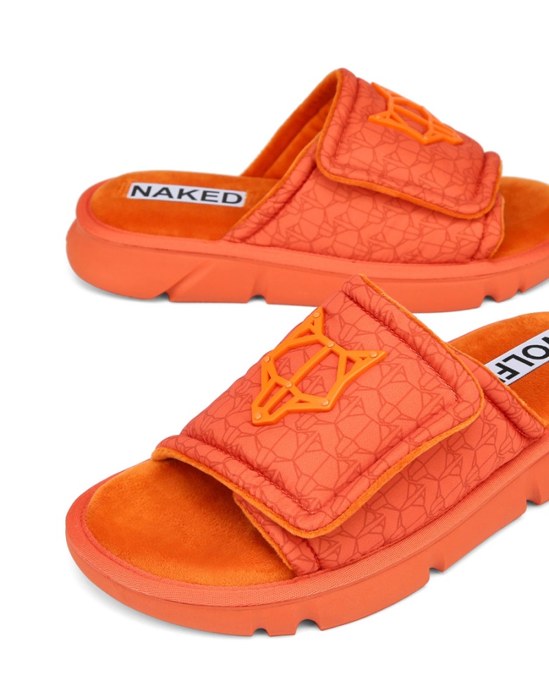 Naked Wolfe Alaska Badelatschen Herre Orange | RDD1050RL