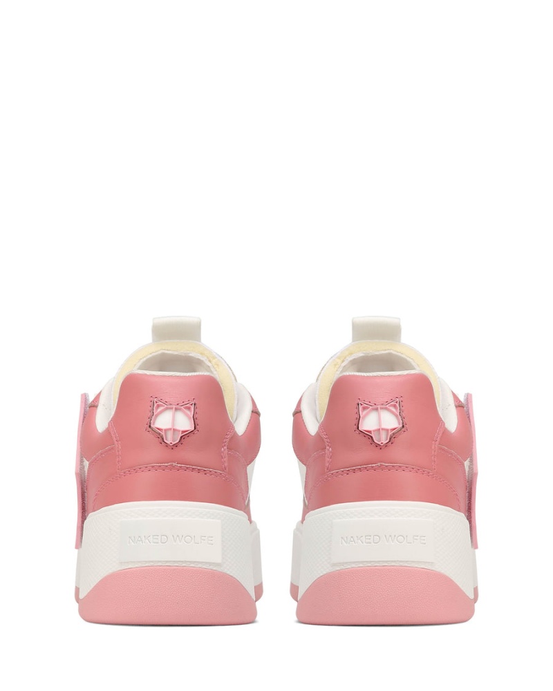 Naked Wolfe City Baby Sneakers Dame Lyserød Hvide | VAI6459UY