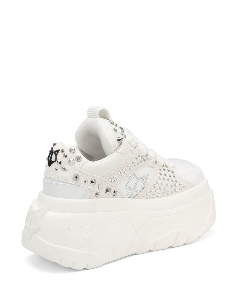 Naked Wolfe Fantasy Diamonds Sneakers Dame Hvide | DSW7351SR