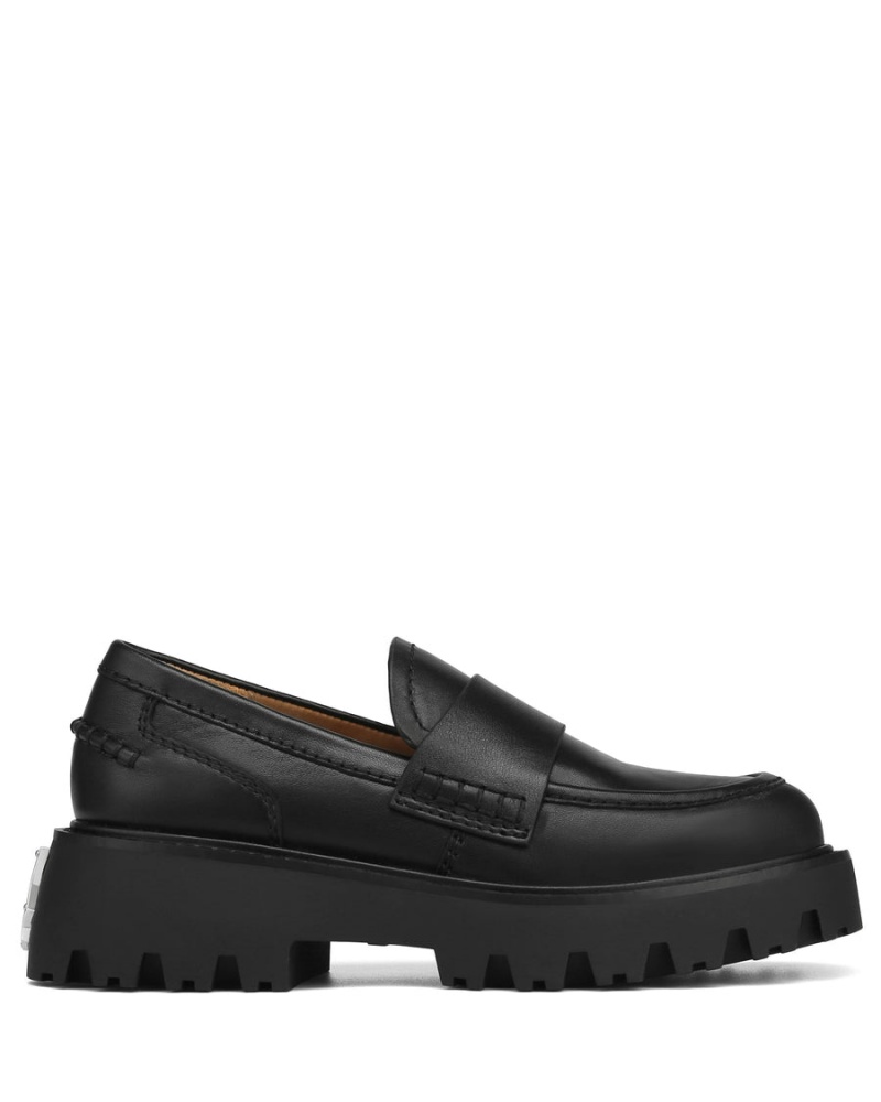 Naked Wolfe Flawless Læder Loafers Dame Sort | VQK9724FM