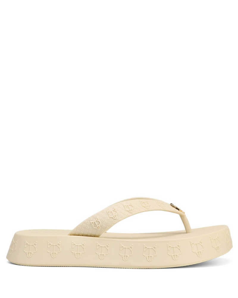 Naked Wolfe Holiday Sandaler Dame Beige Hvide | LDM264GS