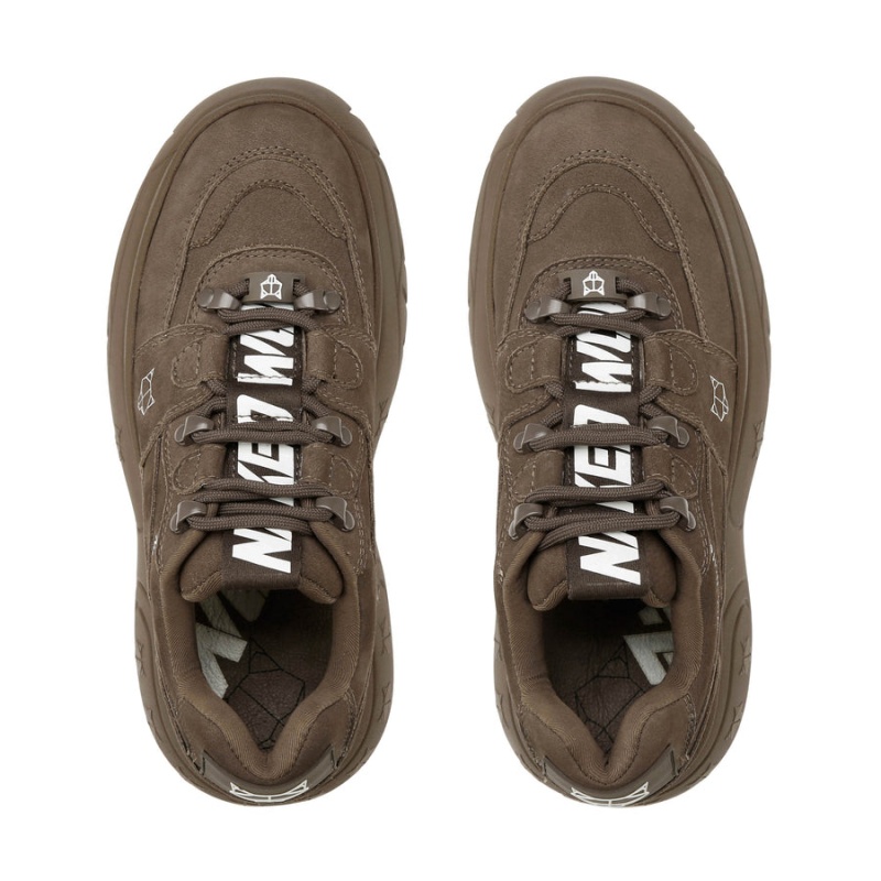 Naked Wolfe Sinner Sneakers Dame Chokolade | BTZ3435KZ