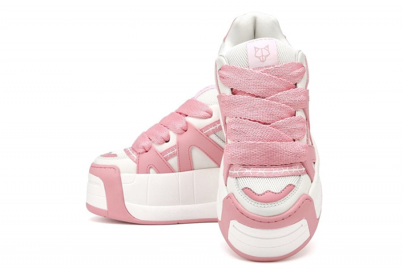 Naked Wolfe Slider Baby Sneakers Dame Lyserød Hvide | ZXK7869ES