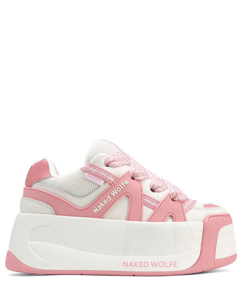 Naked Wolfe Slider Baby Sneakers Dame Lyserød Hvide | ZXK7869ES