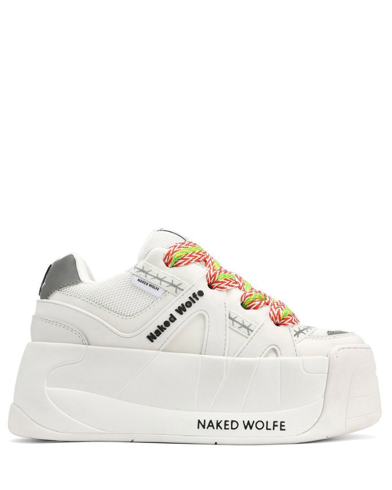 Naked Wolfe Slider Sneakers Dame Hvide | WFK9858OY