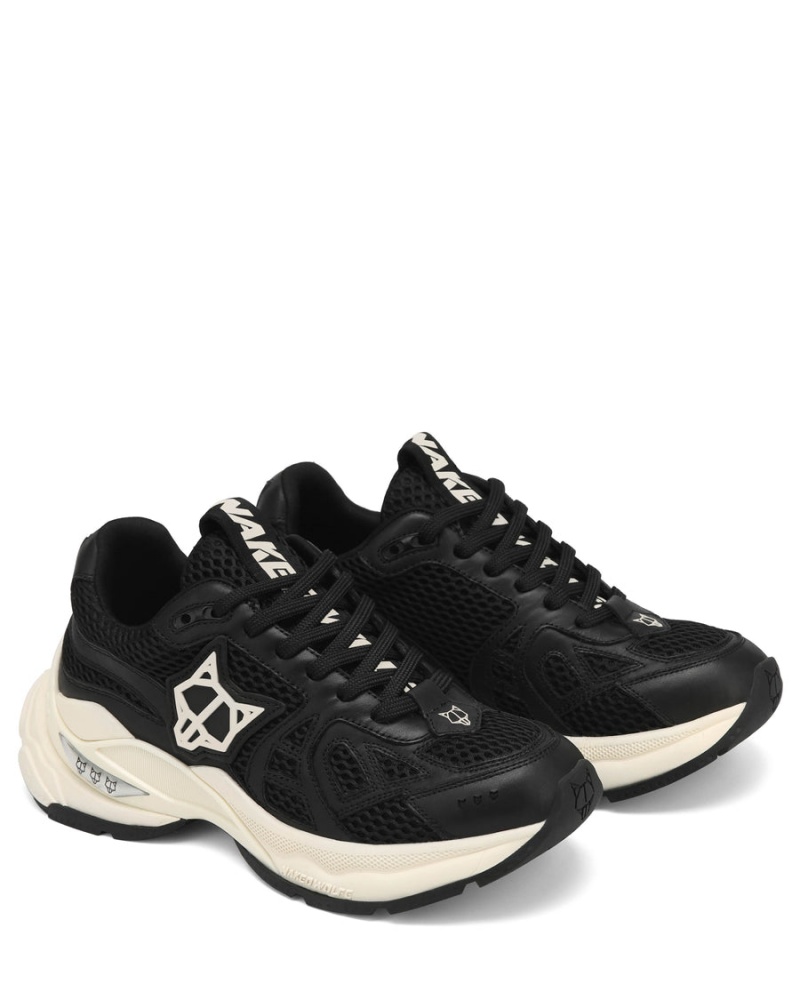 Naked Wolfe Smash Mesh Sneakers Dame Sort | NMX7237GJ