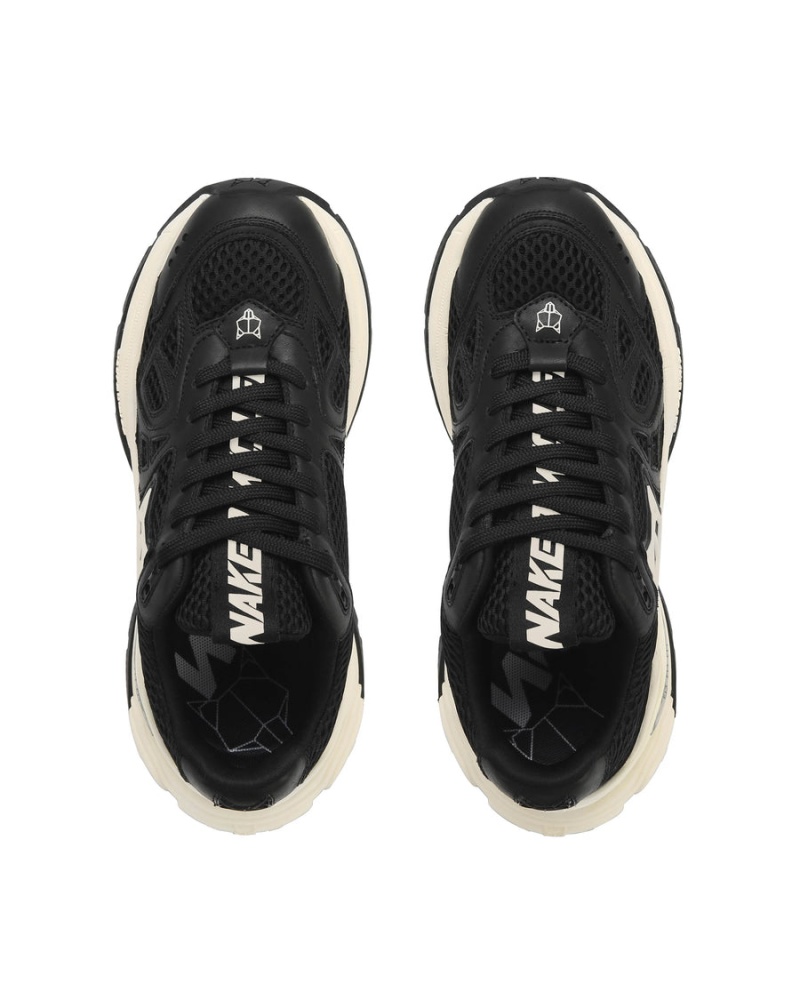 Naked Wolfe Smash Mesh Sneakers Dame Sort | NMX7237GJ