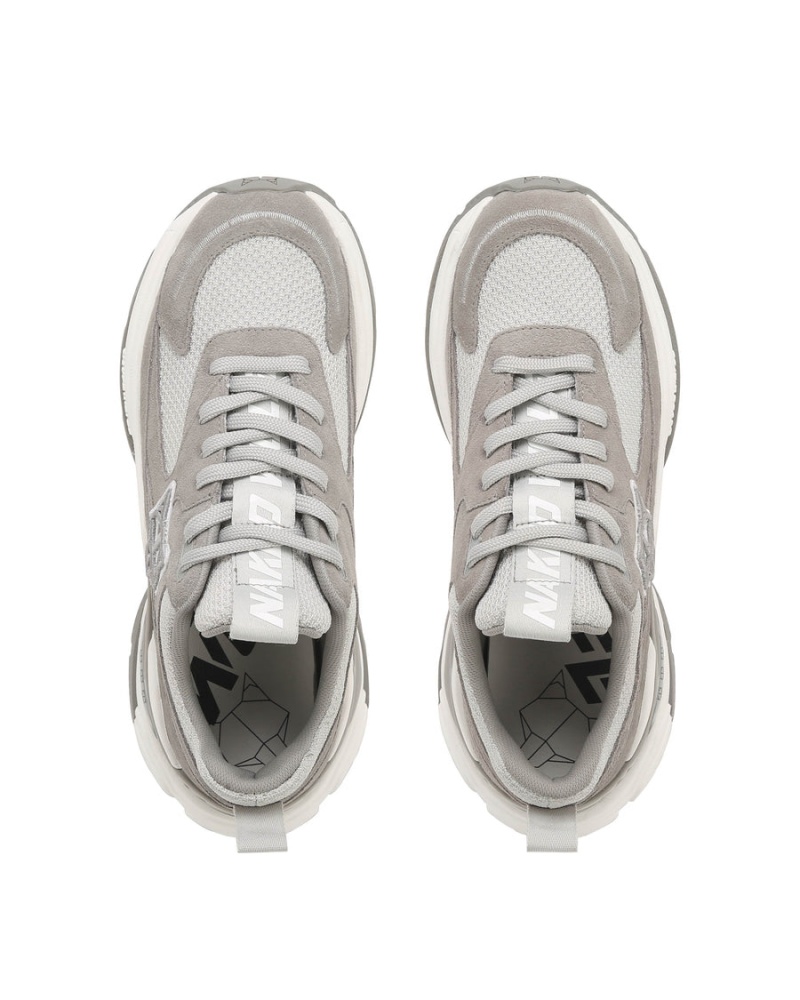 Naked Wolfe Super Ruskind Sneakers Dame Grå | GXD9551EL