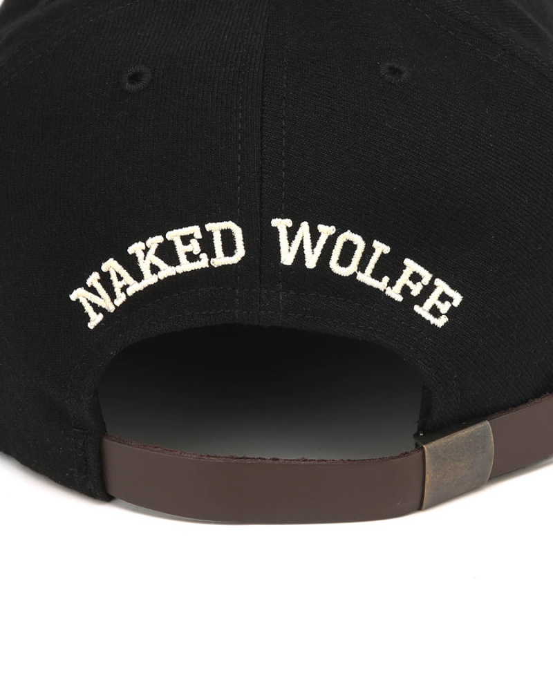 Naked Wolfe Uld Wolfe Kasketter Herre Sort Gul | CZC8043VY